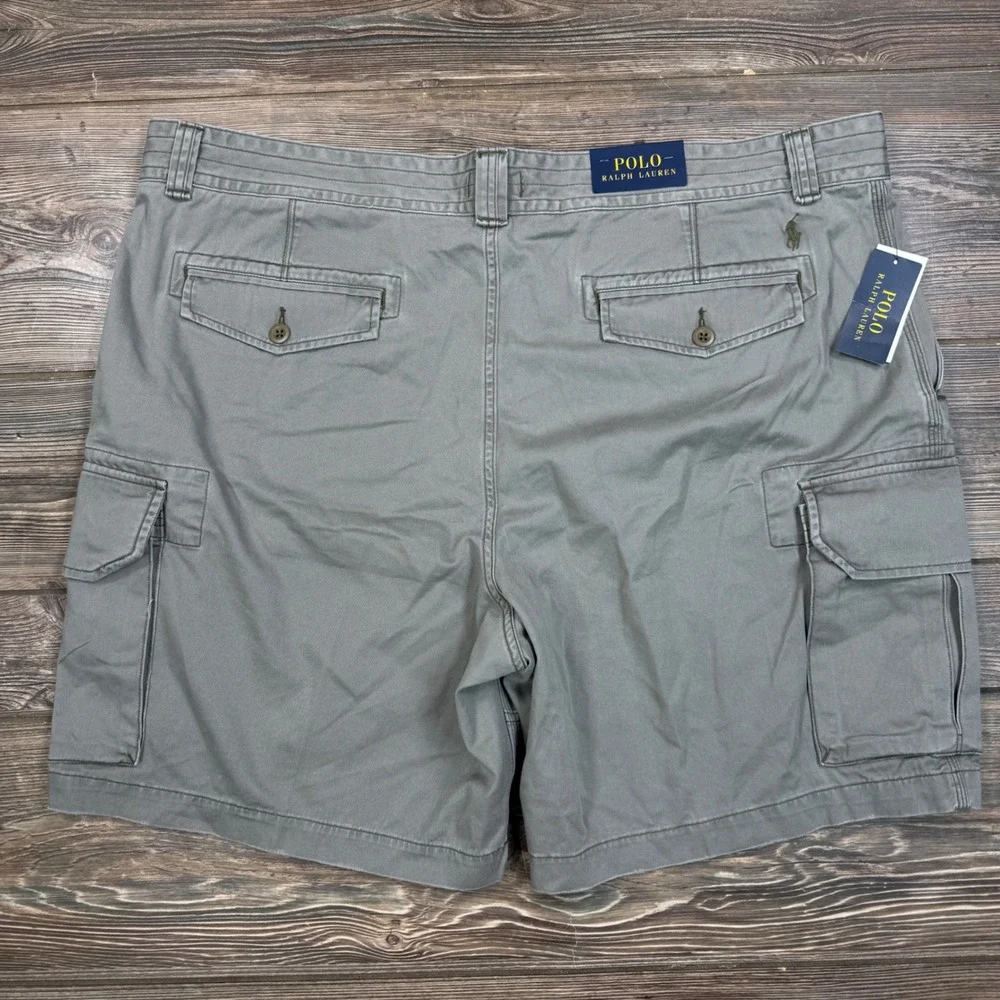 Polo Ralph Lauren Mens Size 46B Gellar Relaxed Fit Twill Cargo Shorts Green NWT